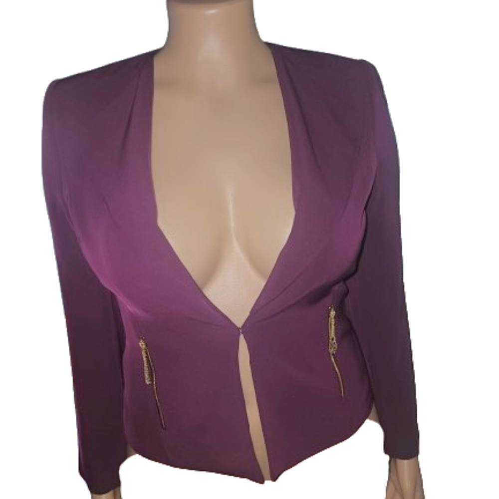 NWT Vintage Calvin Klein Purple Blazer 12